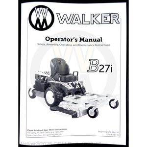 Walker Part # 4000-46 : Operator's Manual, MB27i
