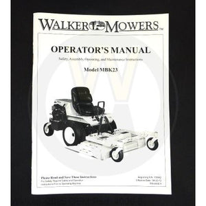 Walker Part # 4000-5 : Operators Manual/MBK23