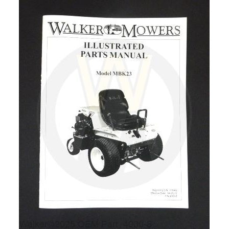 Walker Part # 4000-6 : Parts Manual/MB23