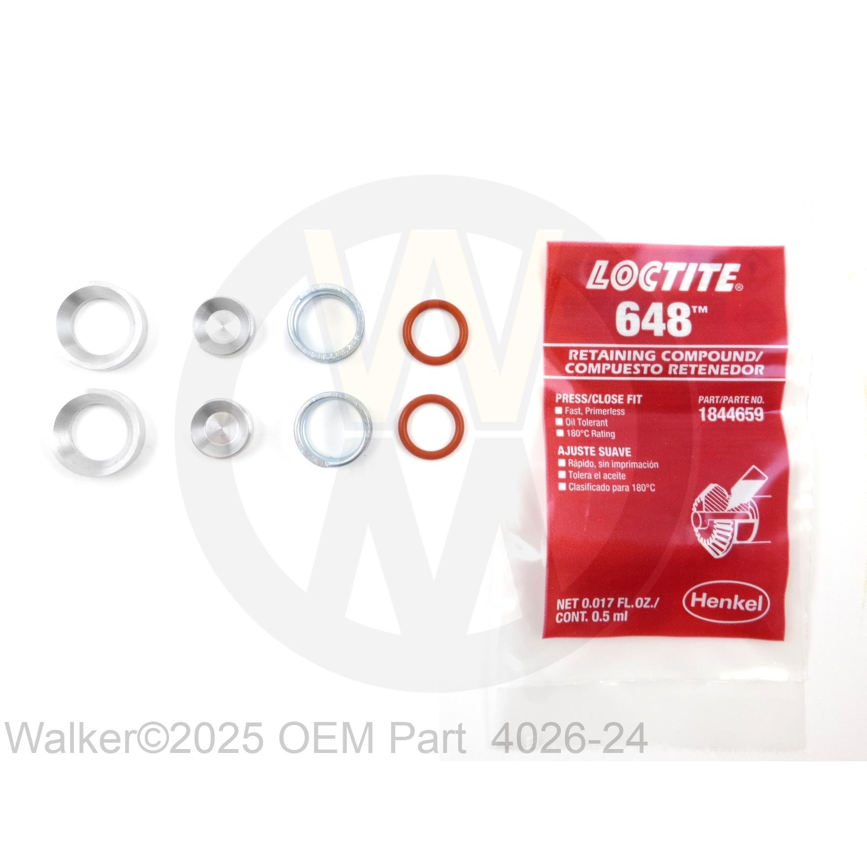 Walker Part # 4026-24 : (NR) Inboard Oil Retention Kit (#72827)