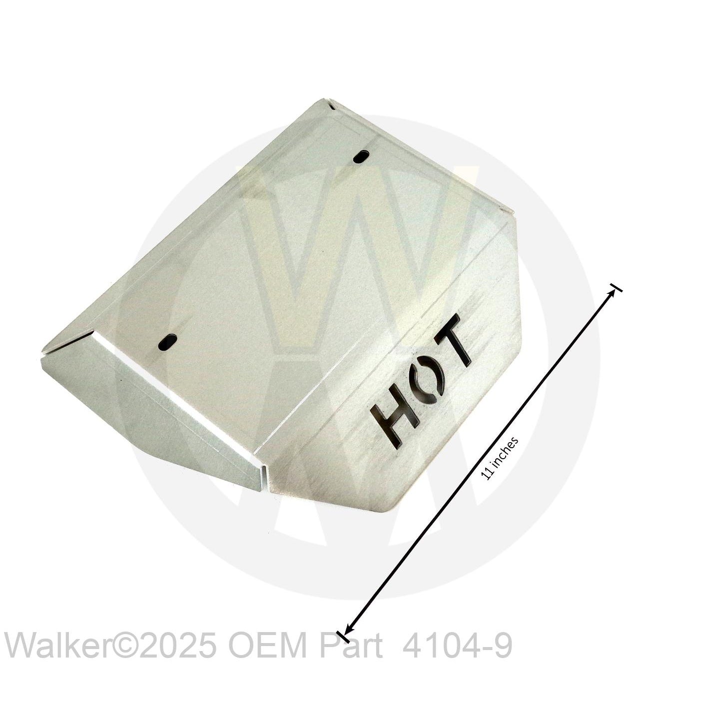 Walker Part # 4104-9 : HEAT SHIELD/ALUMINUM