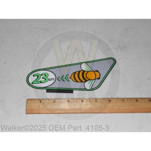 Walker Part # 4105-3 : (NR) Decal/LH, 23HP