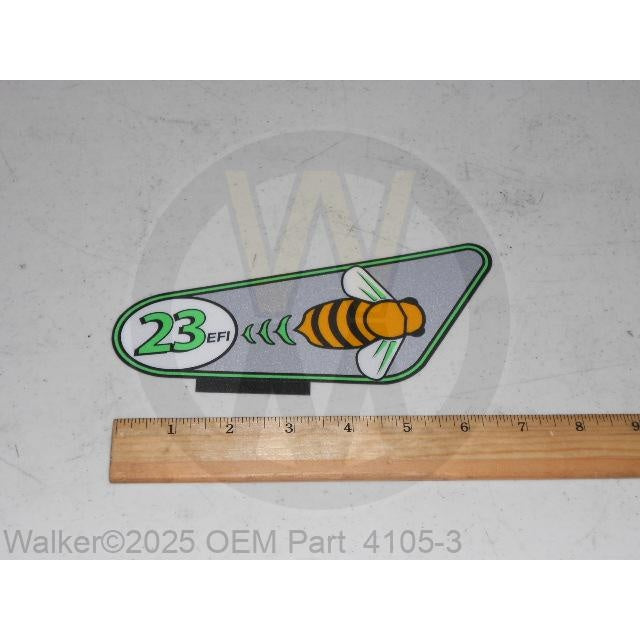 Walker Part # 4105-3 : (NR) Decal/LH, 23HP