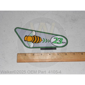 Walker Part # 4105-4 : (NR) Decal/RH, 23HP