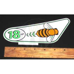 Walker Part # 4105-8 : (NR) DECAL/RH, 18HP