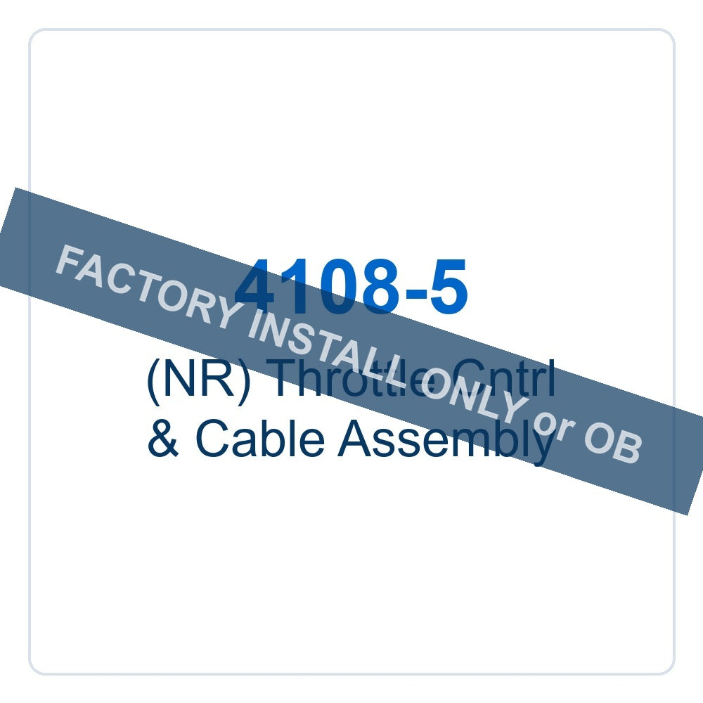 Walker Part # 4108-5 : (NR) Throttle Cntrl & Cable Assembly