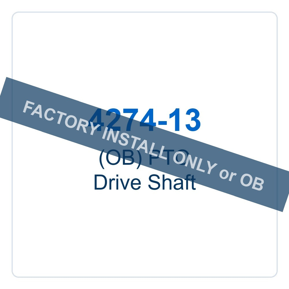 Walker Part # 4274-13 : (OB) PTO Drive Shaft