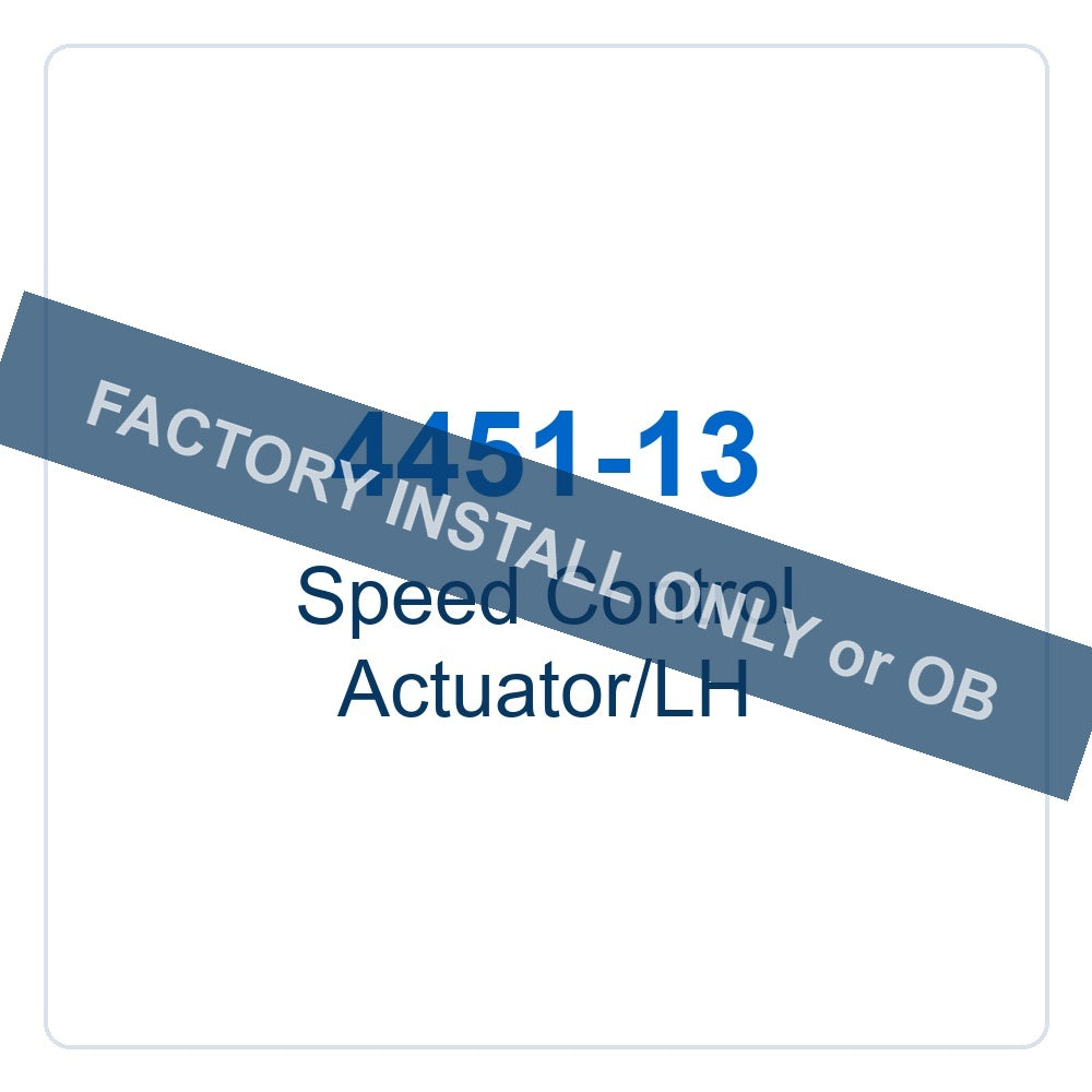 Walker Part # 4451-13 : Speed Control Actuator/LH