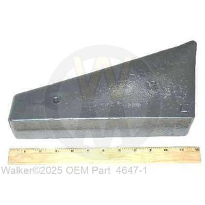 Walker Part # 4647-1 : TAIL WEIGHT/LH (43 lbs)