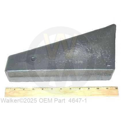 Walker Part # 4647-1 : TAIL WEIGHT/LH (43 lbs)