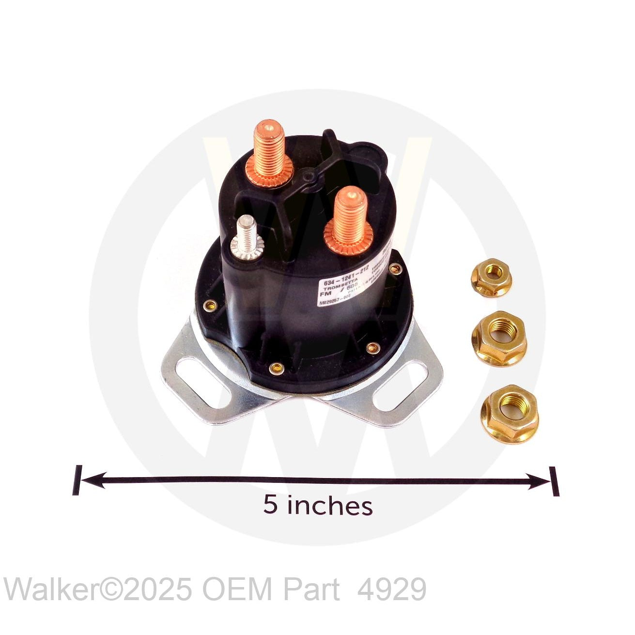 Walker Part # 4929 : STARTER SOLENOID
