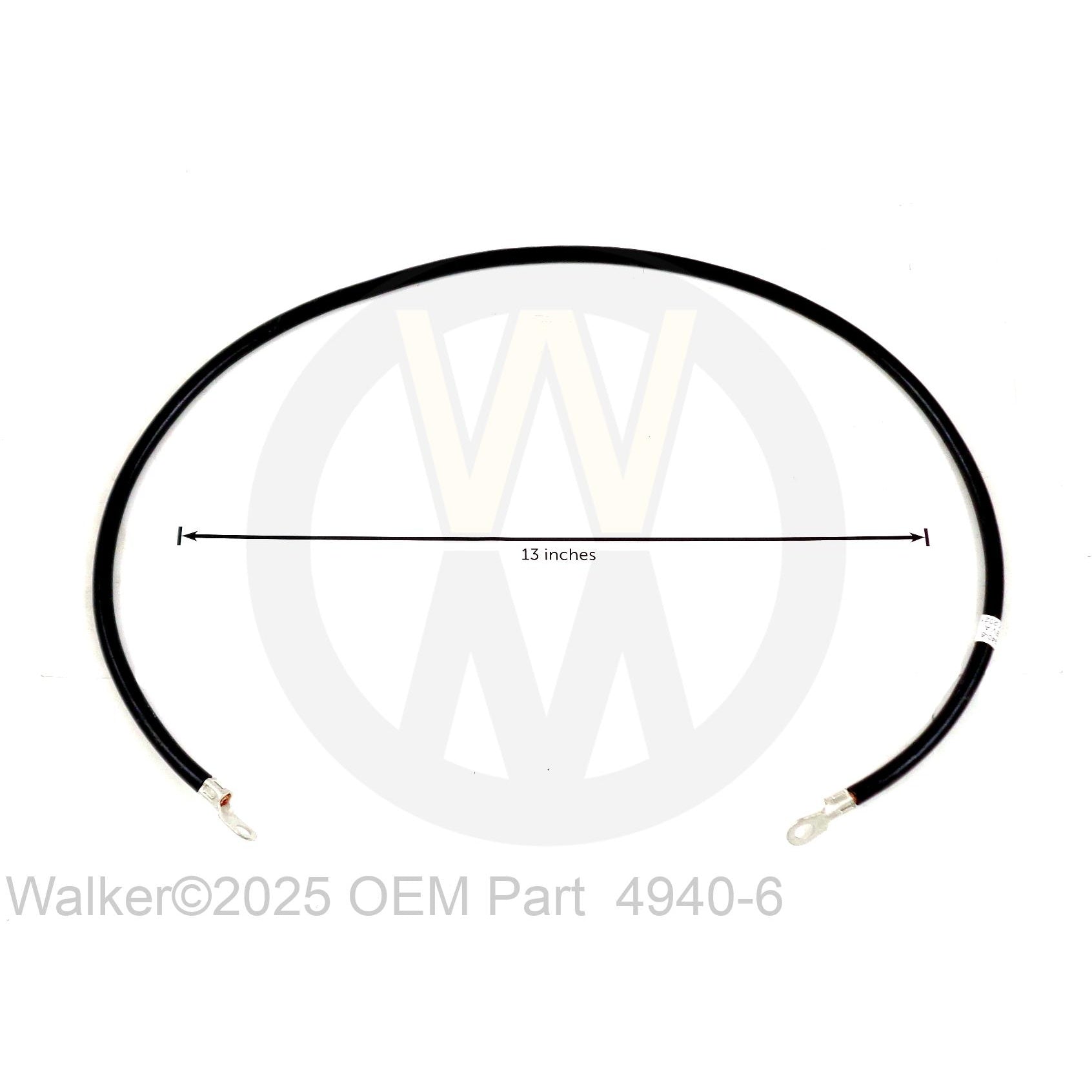 Walker Part # 4940-6 : BATTERY CABLE 33'