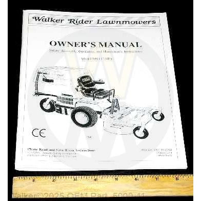 Walker Part # 5000-11 : OWNERS MANUAL S/02