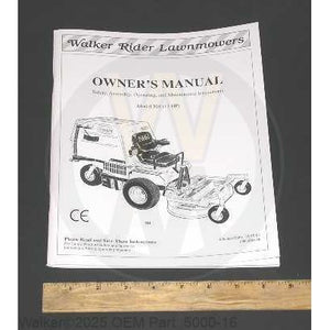 Walker Part # 5000-16 : OWNER'S MANUAL S/05