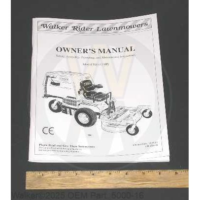 Walker Part # 5000-16 : OWNER'S MANUAL S/05