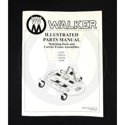 Walker Part # 5000-24 : Parts Manual/Decks/DML