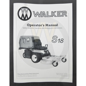 Walker Part # 5000-33 : Operators Manual MS18