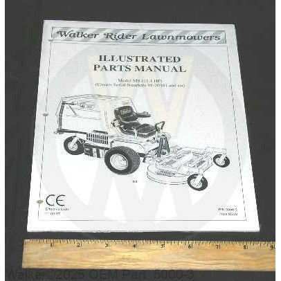 Walker Part # 5000-3 : PARTS MANUAL/S/3-RING/97