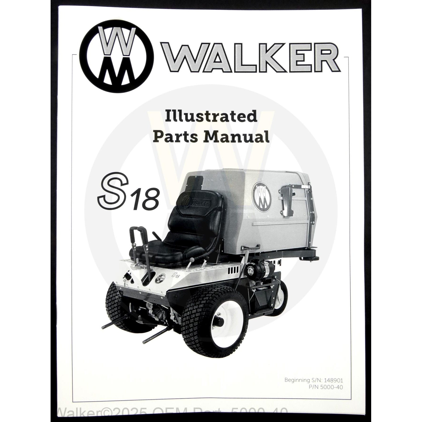 Walker Part # 5000-40 : Parts Manual MS18