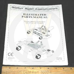 Walker Part # 5000-4 : PARTS MANUAL/DECKS/BOUND/97