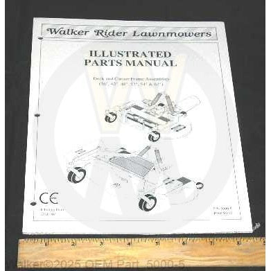 Walker Part # 5000-5 : PARTS MANUAL/DECKS/3-RING/97