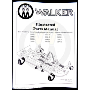 Walker Part # 5000-69 : Part Manual/Decks/DS/DR