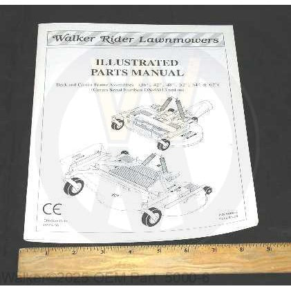 Walker Part # 5000-6 : PARTS MANUAL/DECKS/BOUND/97