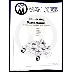 Walker Part # 5000-75 : Parts Manual/Decks/DM