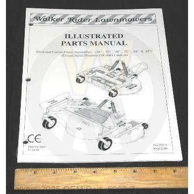 Walker Part # 5000-7 : PARTS MANUAL/DECKS/3-RING/99