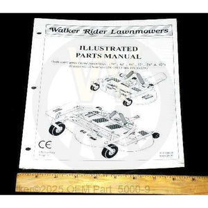 Walker Part # 5000-9 : PARTS MANUAL/DECKS/3-RING/01