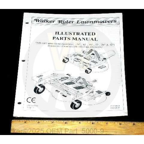 Walker Part # 5000-9 : PARTS MANUAL/DECKS/3-RING/01