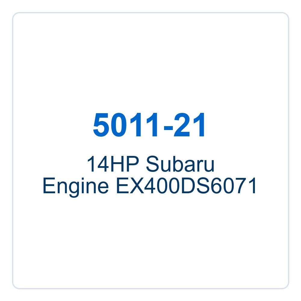 Walker Part # 5011-21 : 14HP Subaru Engine EX400DS6071