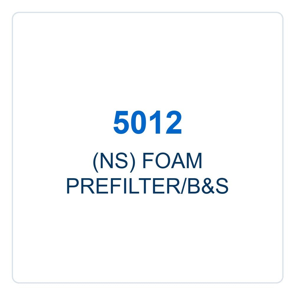 Walker Part # 5012 : (NS) FOAM PREFILTER/B&S