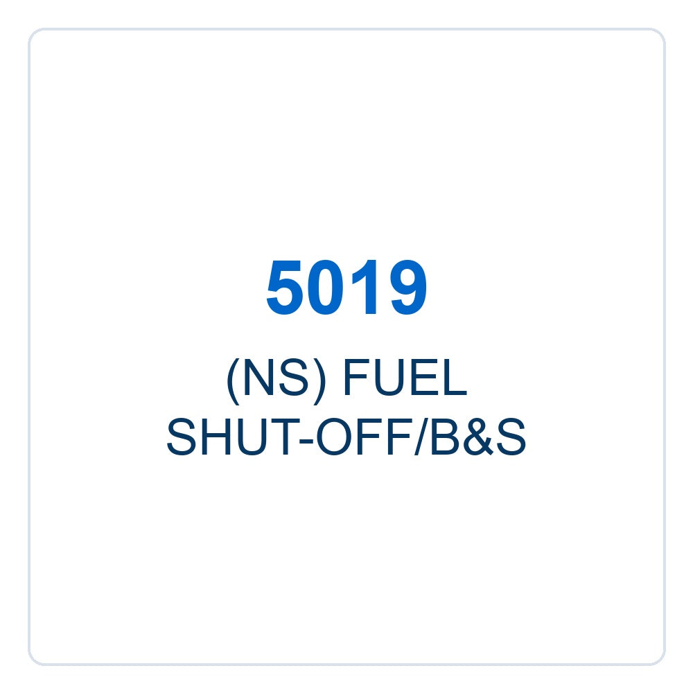 Walker Part # 5019 : (NS) FUEL SHUT-OFF/B&S