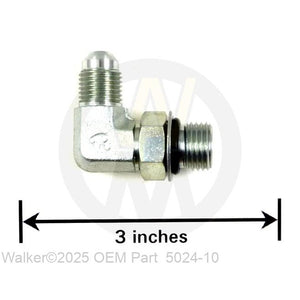 Walker Part # 5024-10 : Elbow 90 Degree 1/2-20x9/16-18