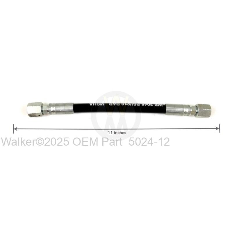 Walker Part # 5024-12 : Right Hand Hose (9-3/8')
