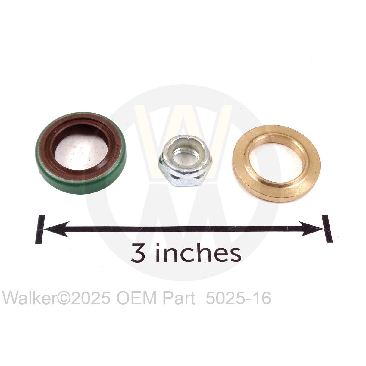Walker Part # 5025-16 : HYDRO CONTROL SHAFT KIT
