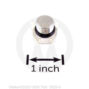 Walker Part # 5025-6 : O-RING & PLUG (#025090-006)