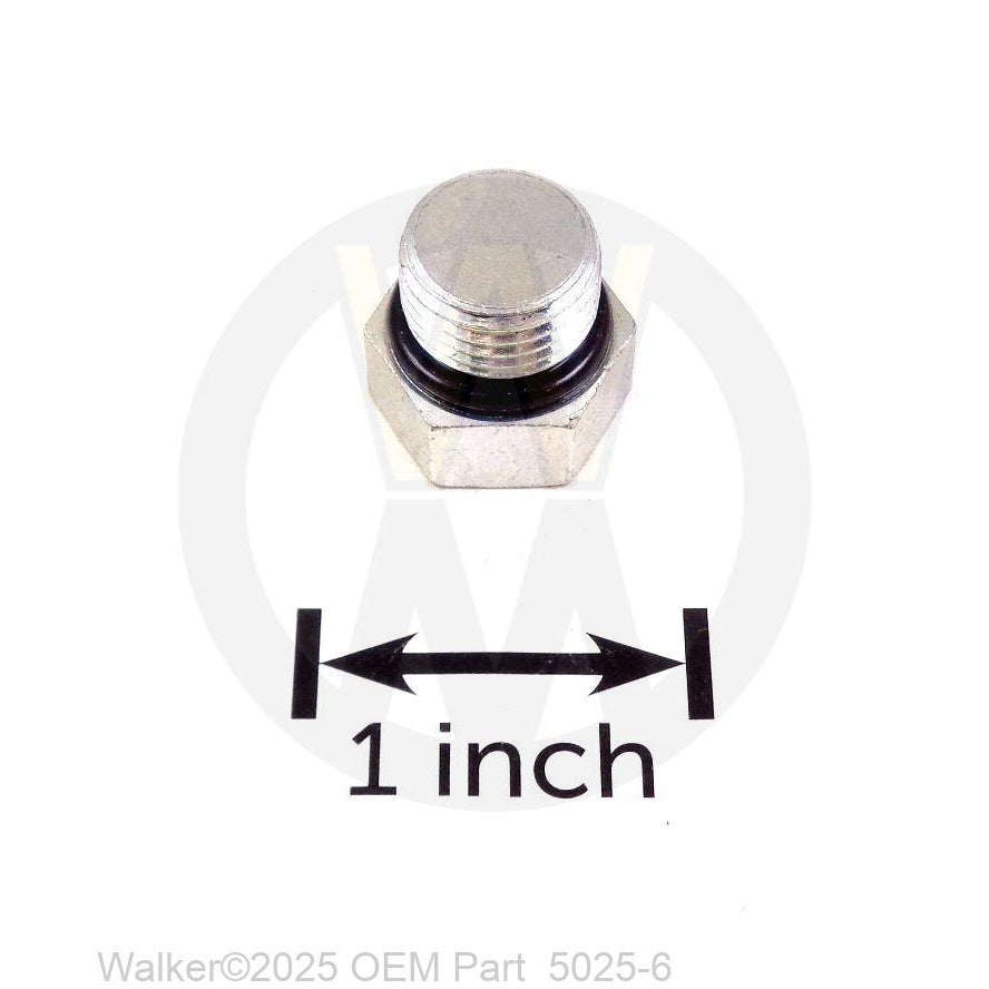 Walker Part # 5025-6 : O-RING & PLUG (#025090-006)