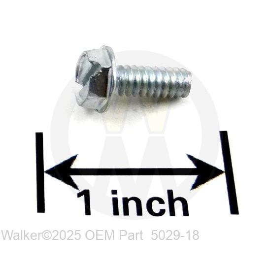 Walker Part # 5029-18 : Washer Head Machine Screw (10-24x.5) (45-1000)