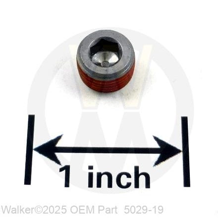 Walker Part # 5029-19 : Oil Fill Plug 1/8'NPT (45-1001)