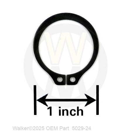Walker Part # 5029-24 : Snap Ring/Input Shaft(T-Boxes) (55-1003)