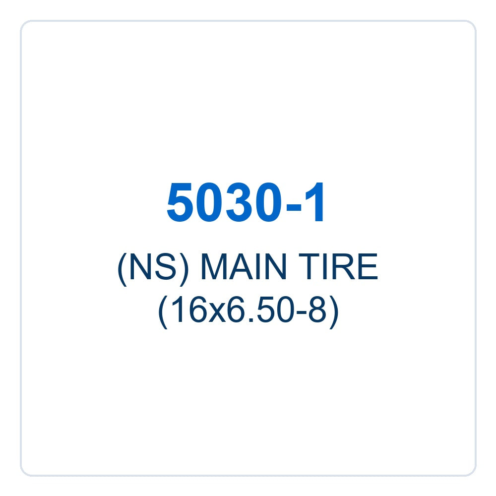 Walker Part # 5030-1 : (NS) MAIN TIRE  (16x6.50-8)