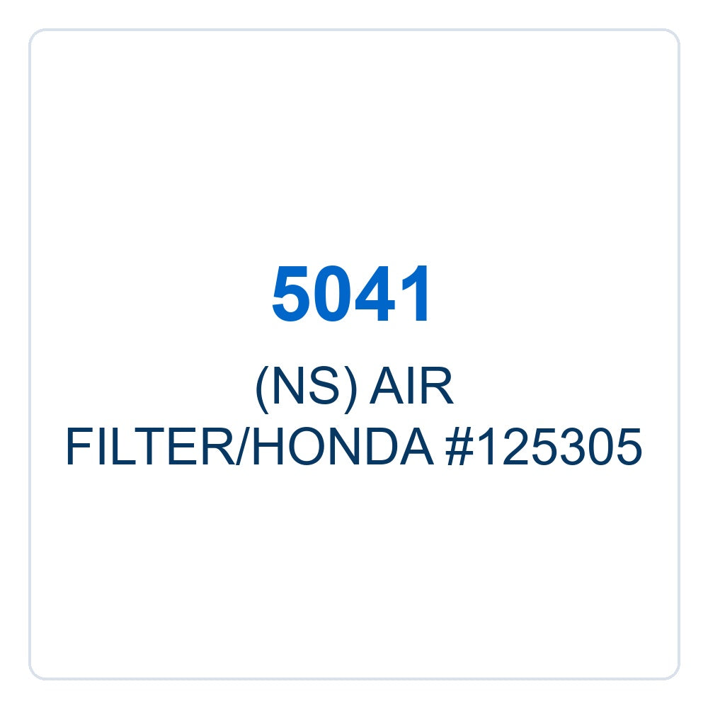 Walker Part # 5041 : (NS) AIR FILTER/HONDA #125305
