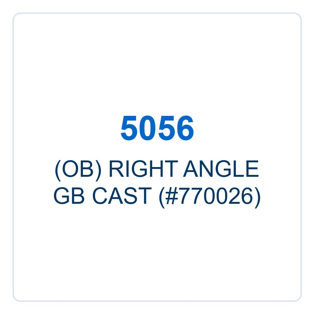Walker Part # 5056 : (OB) RIGHT ANGLE GB CAST (#770026)
