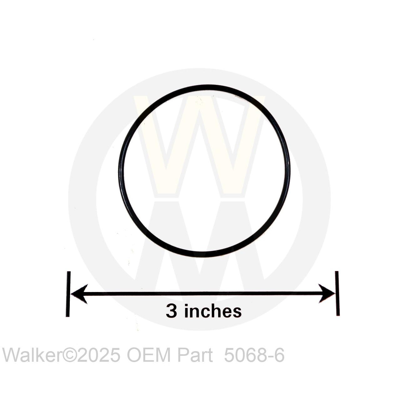 Walker Part # 5068-6 : O-Ring 1-7/8x2