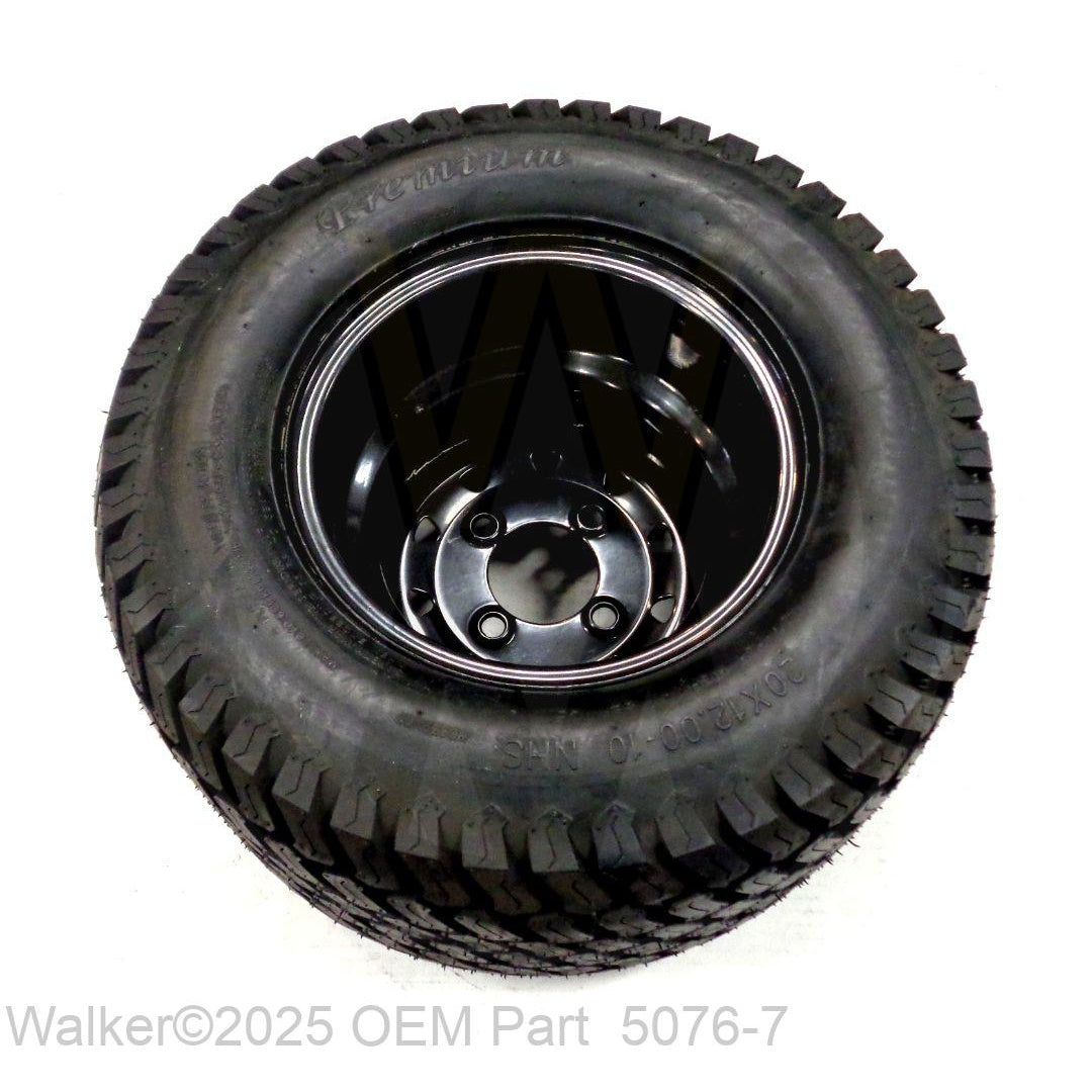 Walker Part # 5076-7 : Wheel & Tire (20x12-10) (Black)