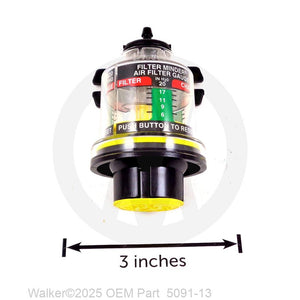 Walker Part # 5091-13 : AIR FLOW INDICATOR W/BRKT (VACUUM 20'H2O)