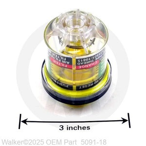 Walker Part # 5091-18 : Air Flow Indicator (Vacuum 15' H2O)