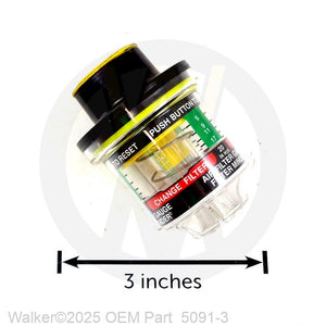 Walker Part # 5091-3 : Air Flow Indicator (Vacuum 20'H2O)